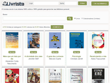 Tablet Screenshot of livrista.com.br